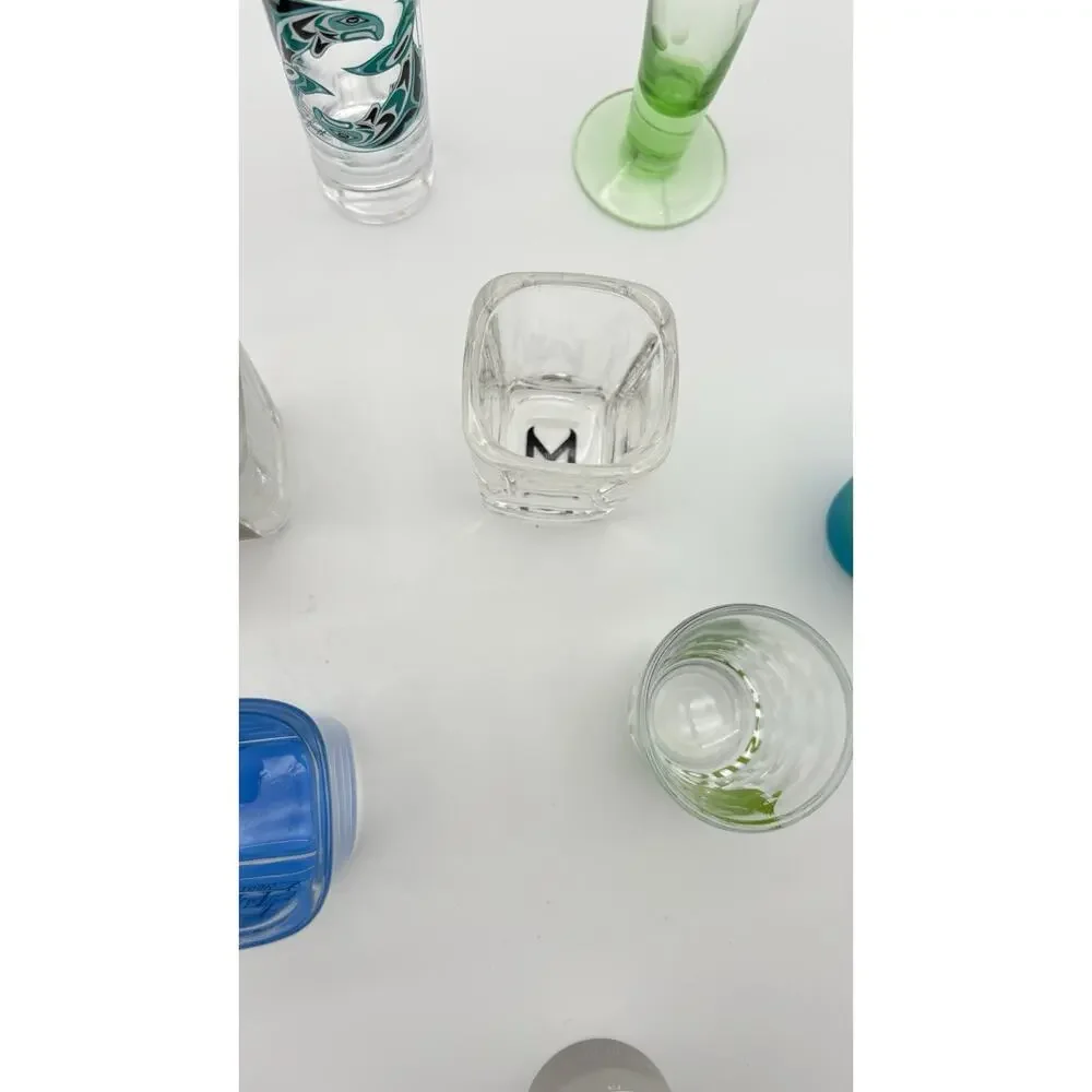 Vintage Shot Glasses Various Destinations Vacation Spots Lot Of 15. VG Condition